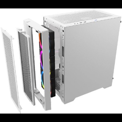 Корпус 1STPLAYER TRILOBITE T4 MESH ARGB White / mATX / 4x120mm ARGB fans / T4-WH-4FS7-W Корпус 1STPLAYER TRILOBITE T4 MESH ARGB White / mATX / 4x120mm ARGB fans / T4-WH-4FS7-W