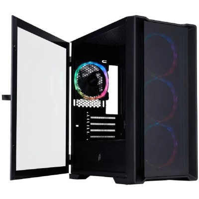 Корпус 1STPLAYER TRILOBITE T4-G GLASS ARGB Black / mATX / 4x120mm ARGB fans / T4-G-BK-4FS7 Корпус 1STPLAYER TRILOBITE T4-G GLASS ARGB Black / mATX / 4x120mm ARGB fans / T4-G-BK-4FS7
