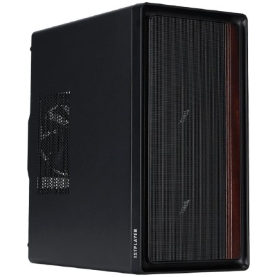 Корпус 1STPLAYER Корпус WD1 Black / mATX / 3x120mm fans / WD1-BK-3F Корпус 1STPLAYER Корпус WD1 Black / mATX / 3x120mm fans / WD1-BK-3F