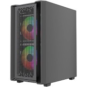 Корпус Powercase Корпус Mistral SM04 ARGB, Tempered Glass, Front Nylon Filter, 3x120mm ARGB PWM fans, чёрный, mATX (CMMSM04B-A3)