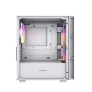 Корпус Powercase Корпус Mistral SM05 ARGB, Tempered Glass, 3x120mm ARGB PWM fans, белый, mATX (CMMSM05W-A3)