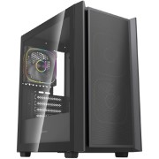 Корпус Powercase Корпус Mistral SM03 ARGB, Tempered Glass, 3x120mm ARGB PWM fans, чёрный, mATX (CMMSM03B-A3)