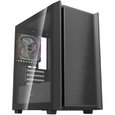 Корпус Powercase Корпус Mistral SM03 ARGB, Tempered Glass, 3x120mm ARGB PWM fans, чёрный, mATX (CMMSM03B-A3) Корпус Powercase Корпус Mistral SM03 ARGB, Tempered Glass, 3x120mm ARGB PWM fans, чёрный, mATX (CMMSM03B-A3)