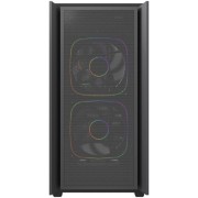 Корпус Powercase Корпус Mistral SM03 ARGB, Tempered Glass, 3x120mm ARGB PWM fans, чёрный, mATX (CMMSM03B-A3)