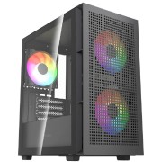 Корпус Powercase Корпус Mistral SM05 ARGB, Tempered Glass, 3x120mm ARGB PWM fans, чёрный, mATX (CMMSM05B-A3)