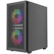 Корпус Powercase Корпус Mistral SM05 ARGB, Tempered Glass, 3x120mm ARGB PWM fans, чёрный, mATX (CMMSM05B-A3)
