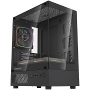 Корпус Powercase Корпус Vision Micro M1 ARGB, Tempered Glass, 3x 120mm ARGB fans, чёрный, mATX  (CVMM1B-A3)