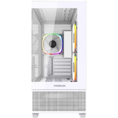 Корпус Powercase Корпус Vision Micro M1 ARGB, Tempered Glass, 3x 120mm ARGB fans, белый, mATX (CVMM1W-A3) Корпус Powercase Корпус Vision Micro M1 ARGB, Tempered Glass, 3x 120mm ARGB fans, белый, mATX (CVMM1W-A3)