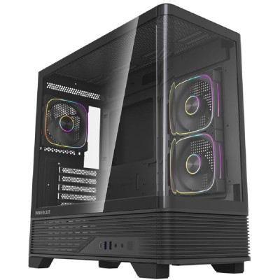 Корпус Powercase Корпус Vision Micro M6B, Curved Glass, Type-C, 3x 120mm ARGB PWM Fan, чёрный, mATX (CVMM6B-A3) Корпус Powercase Корпус Vision Micro M6B, Curved Glass, Type-C, 3x 120mm ARGB PWM Fan, чёрный, mATX (CVMM6B-A3)