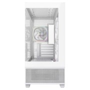 Корпус Powercase Корпус Vision Micro S4W, Tempered Glass, Type-C, 3x 120mm ARGB PWM Fan, ARGB+PWM HUB, белый, mATX (CVMMSHW-A3)