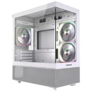 Корпус Powercase Корпус Vision Micro M2 ARGB, Tempered Glass, 3x 120mm ARGB PWM Fan, белый, mATX (CVMWM2-A3)