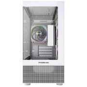 Корпус Powercase Корпус Vision Micro M2 ARGB, Tempered Glass, 3x 120mm ARGB PWM Fan, белый, mATX (CVMWM2-A3)