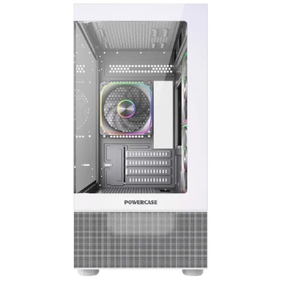 Корпус Powercase Корпус Vision Micro M2 ARGB, Tempered Glass, 3x 120mm ARGB PWM Fan, белый, mATX (CVMWM2-A3) Корпус Powercase Корпус Vision Micro M2 ARGB, Tempered Glass, 3x 120mm ARGB PWM Fan, белый, mATX (CVMWM2-A3)
