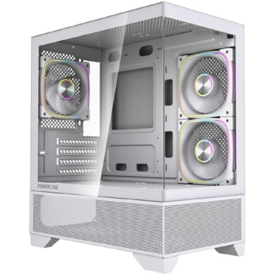 Корпус Powercase Корпус Vision Micro M4W, Tempered Glass, Type-C, 3x 120mm ARGB PWM Fan, белый, mATX (CVMM4W-A3) Корпус Powercase Корпус Vision Micro M4W, Tempered Glass, Type-C, 3x 120mm ARGB PWM Fan, белый, mATX (CVMM4W-A3)