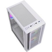 Корпус Powercase Корпус Mistral SM04 ARGB, Tempered Glass, Front Nylon Filter, 3x120mm ARGB PWM fans, белый, mATX (CMMSM04W-A3)