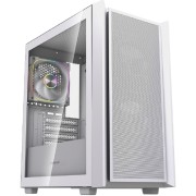 Корпус Powercase Корпус Mistral SM03 ARGB, Tempered Glass, 3x120mm ARGB PWM fans, белый, mATX (CMMSM03W-A3)