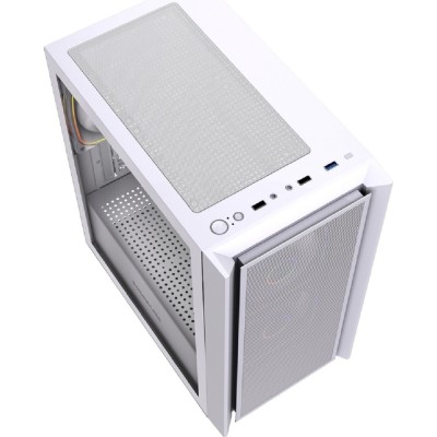 Корпус Powercase Корпус Mistral SM03 ARGB, Tempered Glass, 3x120mm ARGB PWM fans, белый, mATX (CMMSM03W-A3) Корпус Powercase Корпус Mistral SM03 ARGB, Tempered Glass, 3x120mm ARGB PWM fans, белый, mATX (CMMSM03W-A3)