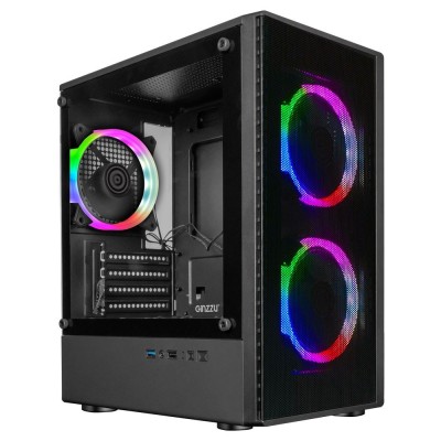 корпус Ginzzu CL405 mATX FAN 3*12 FRGB (12RR4) передняя панель Сетка корпус Ginzzu CL405 mATX FAN 3*12 FRGB (12RR4) передняя панель Сетка