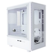 корпус Ginzzu CL412 mATX передняя панель Стекло белый