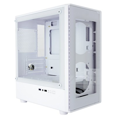 корпус Ginzzu CL412 mATX передняя панель Стекло белый корпус Ginzzu CL412 mATX передняя панель Стекло белый