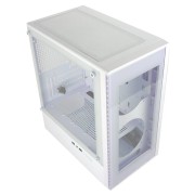 корпус Ginzzu CL412 mATX передняя панель Стекло белый