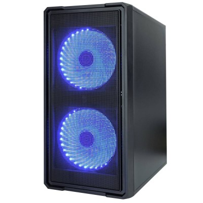 корпус Ginzzu B172 2*USB 2.0,AU FAN 2*12 LED (12LB33) боковая панель стекло передняя сетка корпус Ginzzu B172 2*USB 2.0,AU FAN 2*12 LED (12LB33) боковая панель стекло передняя сетка