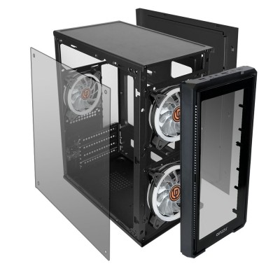 корпус Ginzzu B175 2*USB 2.0,AU передняя и боковая панель стекло корпус Ginzzu B175 2*USB 2.0,AU передняя и боковая панель стекло