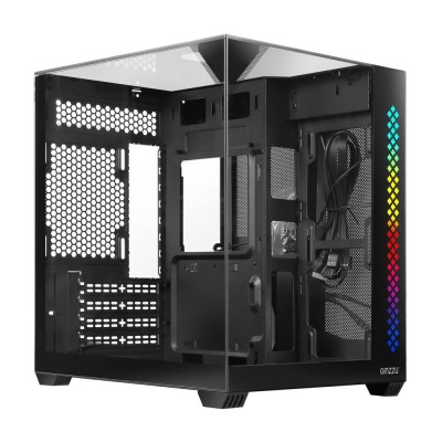 корпус Ginzzu V340 RGB подсветка, закаленное стекло 1*USB 3.0,1*USB 2.0, AU Белый mATX корпус Ginzzu V340 RGB подсветка, закаленное стекло 1*USB 3.0,1*USB 2.0, AU Белый mATX