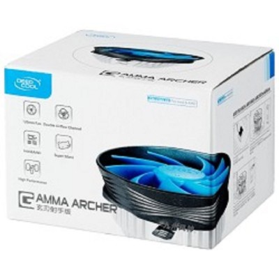 Вентилятор Cooler Deepcool GAMMA ARCHER Soc-1150/1155/1156/AM2+/AM3+/FM1/FM2, 3pin, 21dB, Al, 95W, 301g, clamp Вентилятор Cooler Deepcool GAMMA ARCHER Soc-1150/1155/1156/AM2+/AM3+/FM1/FM2, 3pin, 21dB, Al, 95W, 301g, clamp