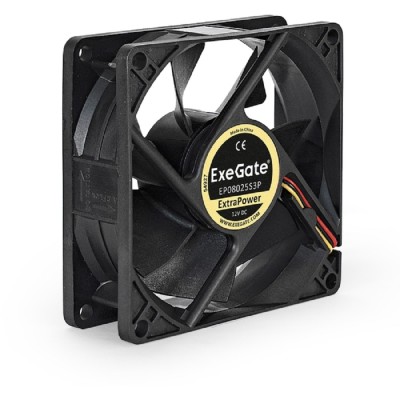 Вентиляторы Exegate EX166174RUS Вентилятор ExeGate Mirage-S 80x80x25 подшипник скольжения, 2000 RPM, 23dB, 3pin Вентиляторы Exegate EX166174RUS Вентилятор ExeGate Mirage-S 80x80x25 подшипник скольжения, 2000 RPM, 23dB, 3pin