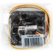 Вентилятор Gembird Вентилятор 40x40x10, шнур 25см, 3pin D40SM-12A-25