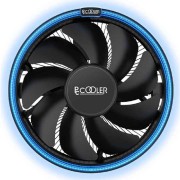 Вентиляторы PCCooler E126M B Кулер S775/115X/AM2/2+/AM3/3+/AM4/FM1/FM2/2+ (TDP 92W, вент-р 120мм с PWM, Blue LED FAN, 1000-1800RPM, 26.5dBa) Retail Color Box