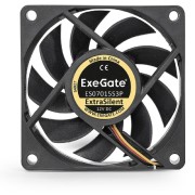 Вентиляторы Exegate EX283371RUS Вентилятор ExeGate ExtraSilent ES07015S3P, 70x70x15 мм, подшипник скольжения, 3pin, 2500RPM, 23dBA