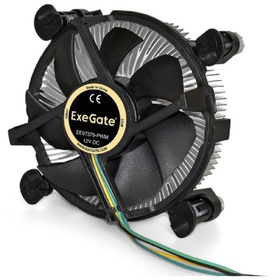 Вентиляторы Exegate EX283279RUS Кулер ExeGate EE97379-PWM, Al, S1150/1151/1155/1156, TDP 65W, Hydro bearing, 4pin, 23.5db, BOX Вентиляторы Exegate EX283279RUS Кулер ExeGate EE97379-PWM, Al, S1150/1151/1155/1156, TDP 65W, Hydro bearing, 4pin, 23.5db, BOX
