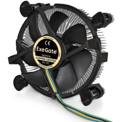 Вентиляторы Exegate EX283278RUS Кулер ExeGate EE97378, Al + Copper, S1150/1151/1155/1156, TDP 95W, Hydro bearing, 4pin, 23.5db, BOX Вентиляторы Exegate EX283278RUS Кулер ExeGate EE97378, Al + Copper, S1150/1151/1155/1156, TDP 95W, Hydro bearing, 4pin, 23.5db, BOX