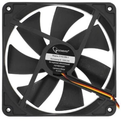 Вентилятор Gembird Вентилятор 140x140x25, шарикоподшипник, 3 pin, провод 40 см (D14025BM-3) Вентилятор Gembird Вентилятор 140x140x25, шарикоподшипник, 3 pin, провод 40 см (D14025BM-3)