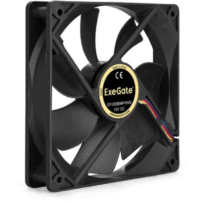 Вентиляторы Exegate EX283391RUS Вентилятор ExeGate E12025B4P-PWM, 120x120x25 мм, двойной шарикоподшипник, 4pin, PWM, 22dBA Вентиляторы Exegate EX283391RUS Вентилятор ExeGate E12025B4P-PWM, 120x120x25 мм, двойной шарикоподшипник, 4pin, PWM, 22dBA