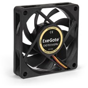 Вентиляторы Exegate EX283372RUS Вентилятор ExeGate EX07015H3PM, 70x70x15 мм, гидродинамический, 3pin+Molex, 3000RPM, 26dBA