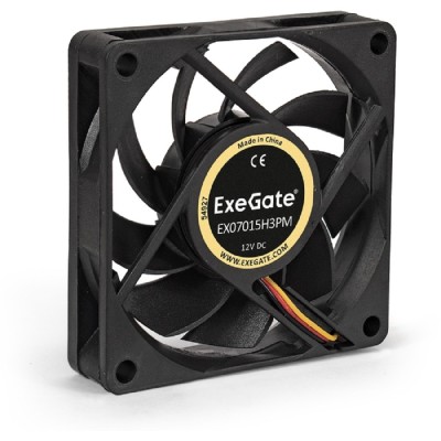 Вентиляторы Exegate EX283372RUS Вентилятор ExeGate EX07015H3PM, 70x70x15 мм, гидродинамический, 3pin+Molex, 3000RPM, 26dBA Вентиляторы Exegate EX283372RUS Вентилятор ExeGate EX07015H3PM, 70x70x15 мм, гидродинамический, 3pin+Molex, 3000RPM, 26dBA