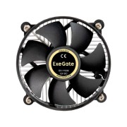 Вентиляторы Exegate EX286141RUS Кулер ExeGate EK-11508.PWM (Al, LGA1150/1151/1155/1156/1200, TDP 75W, Fan 90mm, PWM, 1200-2600RPM, Hydro bearing, 4pin, 11-24db, 285г, с термопастой, на винтах, Retail color box)