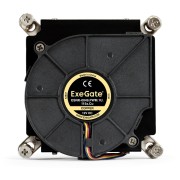 Вентиляторы Exegate EX286162RUS Кулер ExeGate ESNK-0049.PWM.1U.115x.Cu (радиальный (улитка), медный, 1U, LGA1150/1151/1155/1156/1200, TDP 115W, Fan 75mm, PWM, 2000-5000RPM, 2 ball bearing, 4pin, 46-54db, ресурс 7