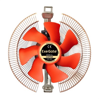 Вентиляторы Exegate EX286151RUS Кулер ExeGate EE90-Cu (Al+Copper, LGA775/1150/1151/1155/1156/1200/AM2/AM2+/AM3/AM3+/AM4/FM1/FM2/754/939/940, TDP 80W, Fan 90mm, 2200RPM, Hydro bearing, 3pin, 22db, 265г, с термопас Вентиляторы Exegate EX286151RUS Кулер ExeGate EE90-Cu (Al+Copper, LGA775/1150/1151/1155/1156/1200/AM2/AM2+/AM3/AM3+/AM4/FM1/FM2/754/939/940, TDP 80W, Fan 90mm, 2200RPM, Hydro bearing, 3pin, 22db, 265г, с термопас