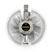 Вентиляторы Exegate EX286150RUS Кулер ExeGate EE90-PWM (Al, LGA 775/1150/1151/1155/1156/1200/1700/AM2/AM2+/AM3/AM3+/AM4/FM1/FM2/754/, TDP 75W, Fan 90mm, PWM, 800-2400RPM, Hydro bearing, 4pin, 11-24db, 215г, с те