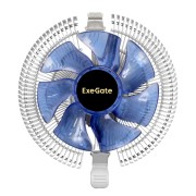 Вентиляторы Exegate EX286146RUS Кулер ExeGate Wizard EE91-BLUE (Al, LGA775/1150/1151/1155/1156/1200/AM2/AM2+/AM3/AM3+/AM4/FM1/FM2/754/939/940, TDP 75W, Fan 90mm, 2200RPM, Hydro bearing, 3pin, 22db, 215г, голубая