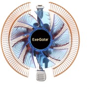 Вентиляторы Exegate EX286153RUS Кулер ExeGate Wizard EE91-Cu.BLUE (Al+Copper, LGA775/1150/1151/1155/1156/1200/AM2/AM2+/AM3/AM3+/AM4/FM1/FM2/754/939/940, TDP 80W, Fan 90mm, 2200RPM, Hydro bearing, 3pin, 22db, 265г
