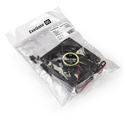 Вентиляторы Exegate EX283381RUS Вентилятор ExeGate EX08025SM, 80x80x25 мм, Sleeve bearing (подшипник скольжения), Molex, 2000RPM, 25dBA Вентиляторы Exegate EX283381RUS Вентилятор ExeGate EX08025SM, 80x80x25 мм, Sleeve bearing (подшипник скольжения), Molex, 2000RPM, 25dBA