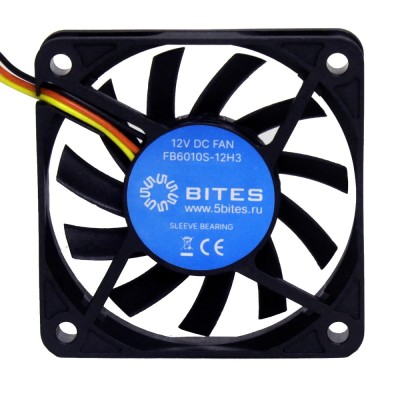 Вентиляторы 5bites Вентилятор FB6010S-12H3 60X10 / SLEEVE / 3800RPM / 3P Вентиляторы 5bites Вентилятор FB6010S-12H3 60X10 / SLEEVE / 3800RPM / 3P