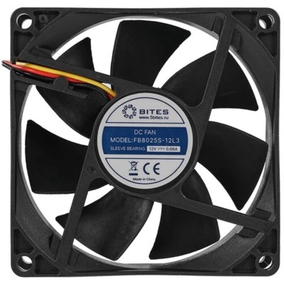 Вентиляторы 5bites Вентилятор FB8025S-12L3 80X25 / SLEEVE / 2000RPM / 3P Вентиляторы 5bites Вентилятор FB8025S-12L3 80X25 / SLEEVE / 2000RPM / 3P