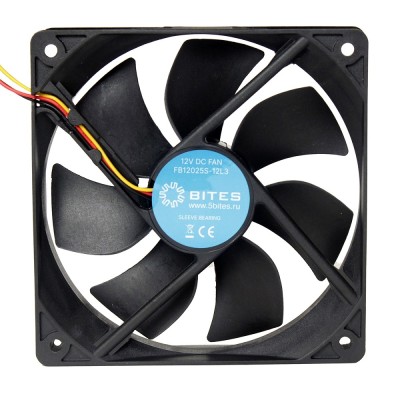 Вентиляторы 5bites Вентилятор FB12025S-12L3 120X25 / SLEEVE / 1200RPM / 3P Вентиляторы 5bites Вентилятор FB12025S-12L3 120X25 / SLEEVE / 1200RPM / 3P