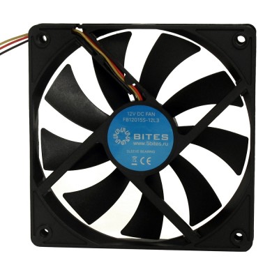 Вентиляторы 5bites Вентилятор FB12015S-12L3 120X15 / SLEEVE / 1200RPM / 3P Вентиляторы 5bites Вентилятор FB12015S-12L3 120X15 / SLEEVE / 1200RPM / 3P